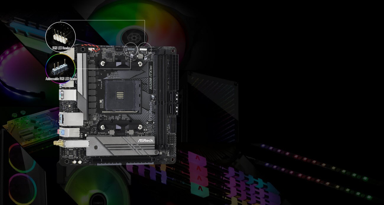 ASRock A520M-ITX/AC AM4 Mini ITX AMD Motherboard - Newegg.ca